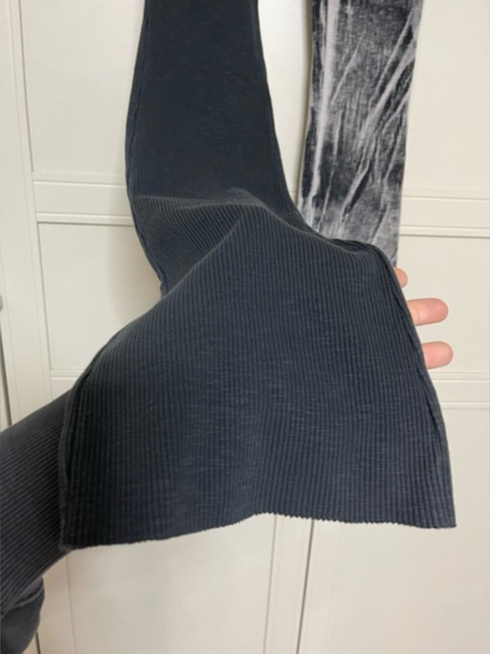 Zara Washed Effect Ribbed Pants - Picture 3 of 8